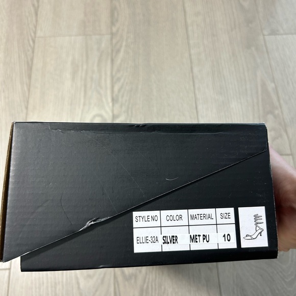 Fashion Nova All Time Fav Wrap Up Heels - Silver - Picture 9 of 10